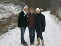 Drei vogtl�ndische Weiber im Schnee!